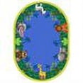 thumbnail image 2 of Jungle Friends 7'8" x 10'9" Oval Area Rug In Color Multi, 2 of 2