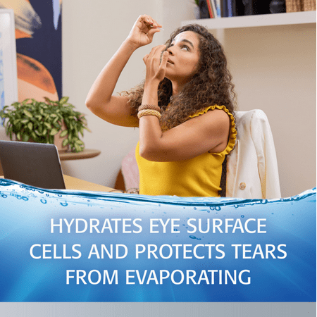 Refresh Optive Advanced Lubricant Eye Drops Preservative-Free Tears, 0.4 ml, 30 Count