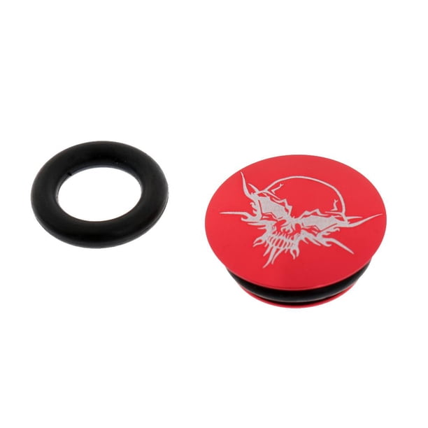 Tapa de manivela de aluminio ligero: perno de fijación seguro para bielas rojo