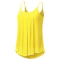 thumbnail image 2 of Doublju Women's Sleeveless Chiffon Tank Top Pleated Flowy Tunic Tank, 2 of 4