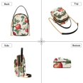 thumbnail image 3 of FORMRS Crossbody Bag for Women Quilted Travel Shoulder Cell Phone Purse with Chain Strap Handbag, Apples Flower Pattern, 3 of 7