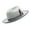 light grey, variant on Popular Woven Belt Hat Party Hat Stage Show Hat Headwear Masquerade Party Gentleman Hat Carnivals Props Hat Headpiece