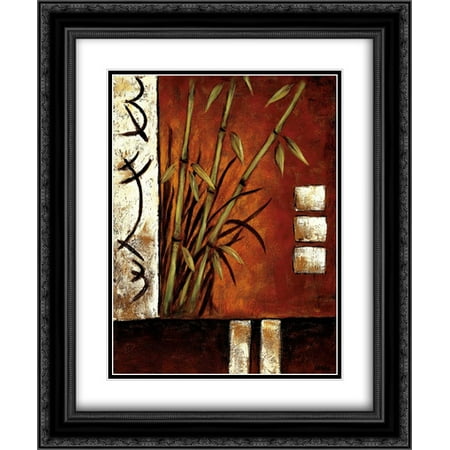 - Russet Silhouette II 2x Matted 20x24 Black Ornate Framed Art Print by Sewell, Krista