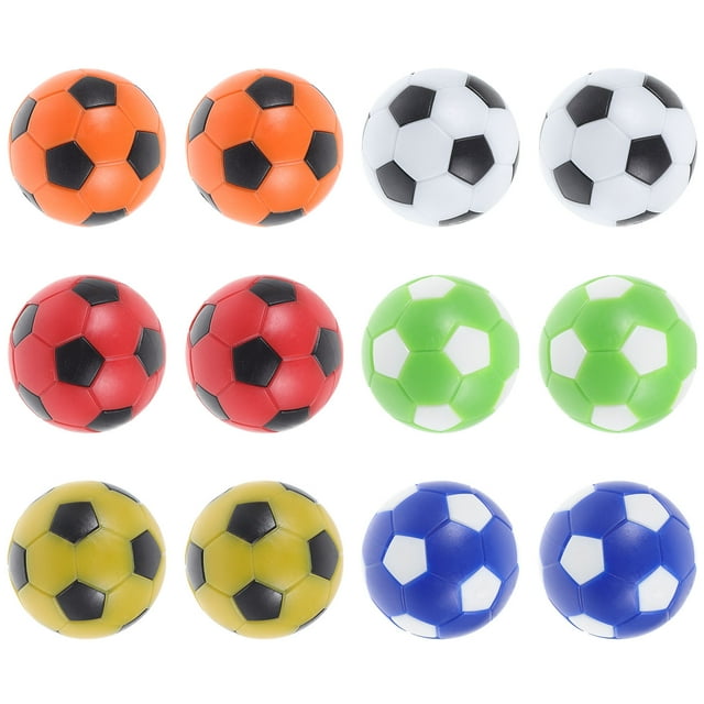 USHOBE 12 Pcs Ballons de Jeu de Bureau Soccer Bleu et Blanc Familles