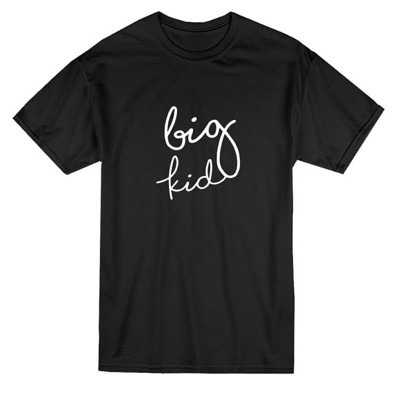 Big Kid Matching Dad Son Men Black T-Shirt, Male x-Large