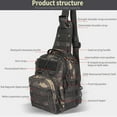 thumbnail image 2 of TOMITANY Outdoor Sports Chest Travel Bag Single Shoulder Daypack Tool Backpack Blackcamo, 2 of 8