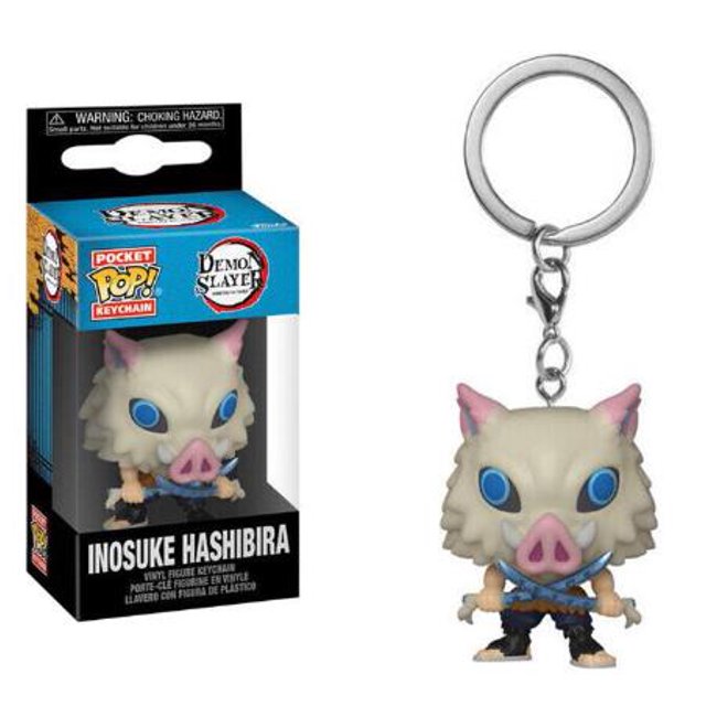 Funko Pocket Keychain Demon Splayer Tanjiro Kamaro Nezuko Kamado Zenitsu Agatsuma Inosuke Hashibira POP Figure Toy Gift Keyring Wangyu
