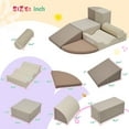 thumbnail image 6 of 7-Piece Indoor Climbing Foam for Kids, Soft PU Toddler Climbing Toys, Indoor Climb and Crawl Activity Play Set, 6 of 23