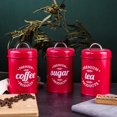 thumbnail image 2 of Coffee Container Food Safe Moisture-proof Wrought Iron Strong Sealing Sugar Canister For Kitchen - Jxlgv, 2 of 5