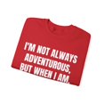 thumbnail image 3 of Funny Saying I'm not always adventurous Food Lover  Gildan 18000 Sweatshirt, 3 of 4