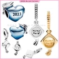 thumbnail image 2 of Charm colgante Pandora Moments Birrete Graduación esterlina Compatible Pulsera & Collar Regalos de joyas para mujeres, 2 of 4