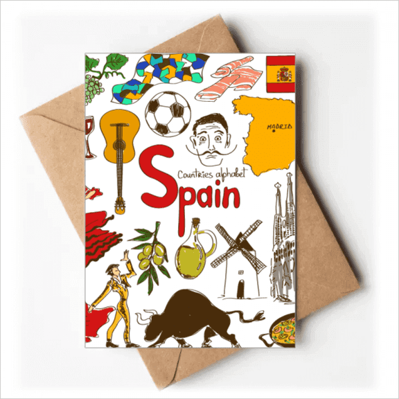 Spain Landscap Animals National Flag Greeting Cards You are Invited Invitations