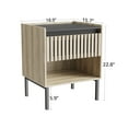 thumbnail image 6 of Bedside Table Set 2 Featuring A Charming Fenced-Element Design, 6 of 8