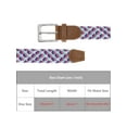 thumbnail image 4 of INSPIRE CHIC Unisex Braided Stretch Belts, Multicolored Elastic Woven Golf Jean Belt Waistband for Men and Women 41.3x1.1"(LxW) Style-1, 4 of 6