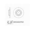 thumbnail image 4 of Winstop Brake Rotor, Front WS227755, Mitsubishi Mirage 1990-1985, 4 of 4