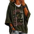 thumbnail image 2 of Halloween Oversized Hoodies for Women 3/4 Sleeve Vintage Graphic Hooded Sweatshirts 2026 Gothic Spooky Hoodies, L, 2 of 4
