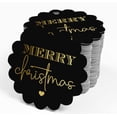 thumbnail image 4 of Inkdotpot Gold Foil Paper Hang Tags Merry Christmas Favor Tags 100 Piece, 4 of 7