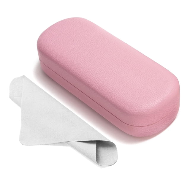 Funda para gafas Marvolia Hard Shell Large, piel sintética, color rosa