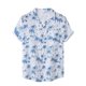 thumbnail image 1 of Hombres Casual Botones Playa Sin posicionamiento Estampado floral Turndown Camisa de manga corta Blusa Pompotops oipoqjl49164, 1 of 9