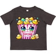 thumbnail image 3 of Inktastic Kawaii Buttered Popcorn Girls Toddler T-Shirt, 3 of 5
