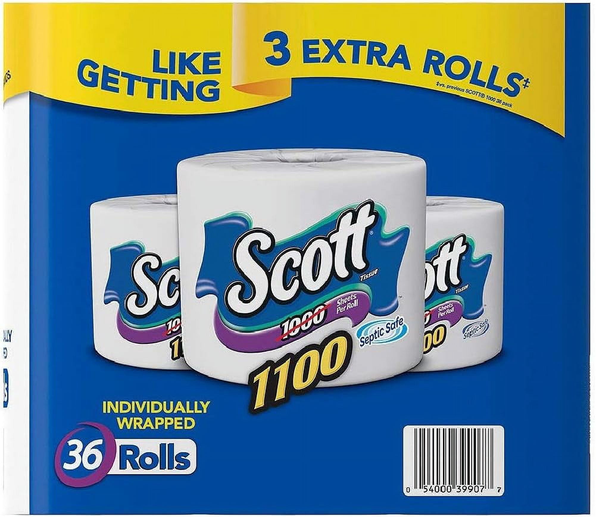 Scott Bath Tissue, 36 Bonus Pack 1,100 Sheets per Roll
