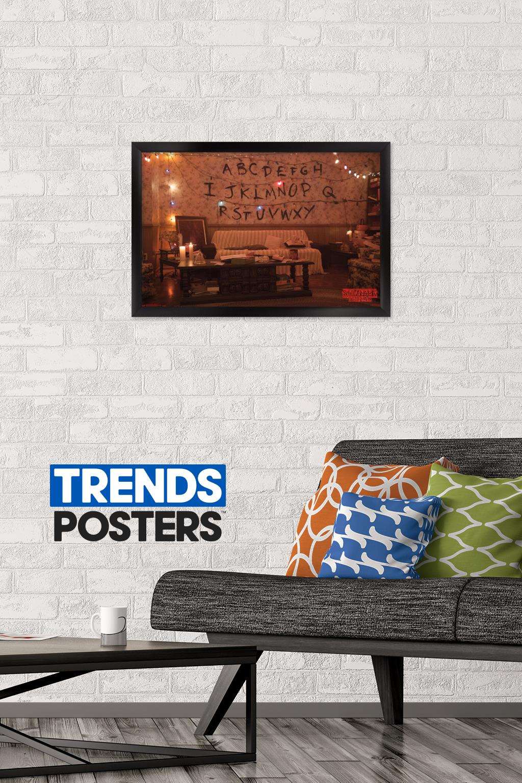 Netflix Stranger Things - Alphabet Wall Poster, 14.725" x 22.375", Framed