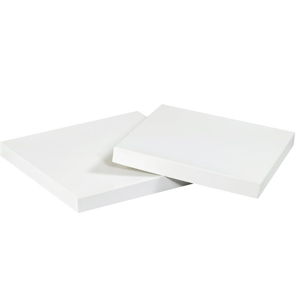 Box Partners DGBL1010W 10 in. x 10 in. White Deluxe Gift Box Lids