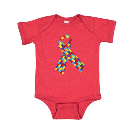 

Inktastic Autism Ribbon Gift Baby Boy or Baby Girl Bodysuit