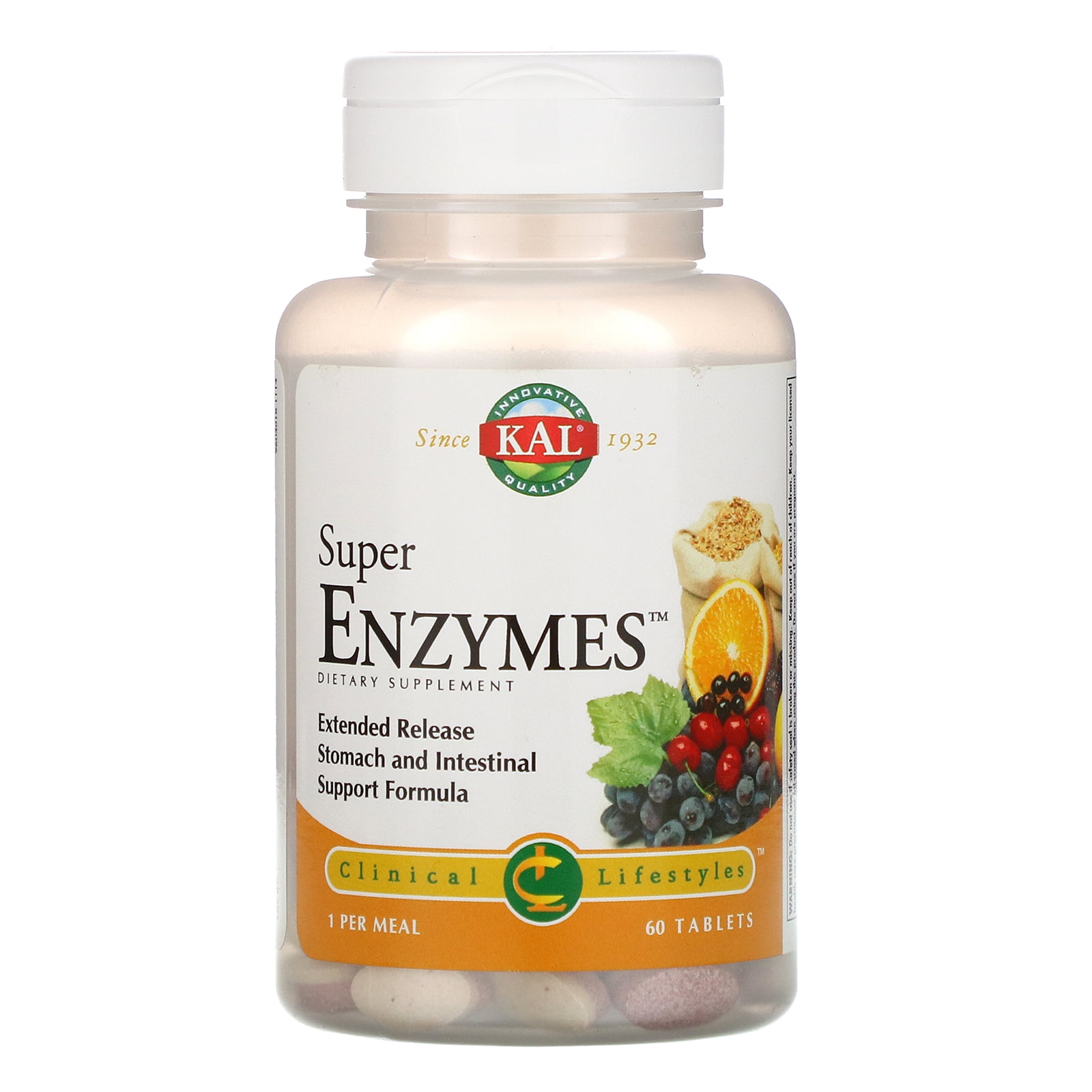 KAL Super Enzymes Healthy Digestive Support Digestive Enzymes and