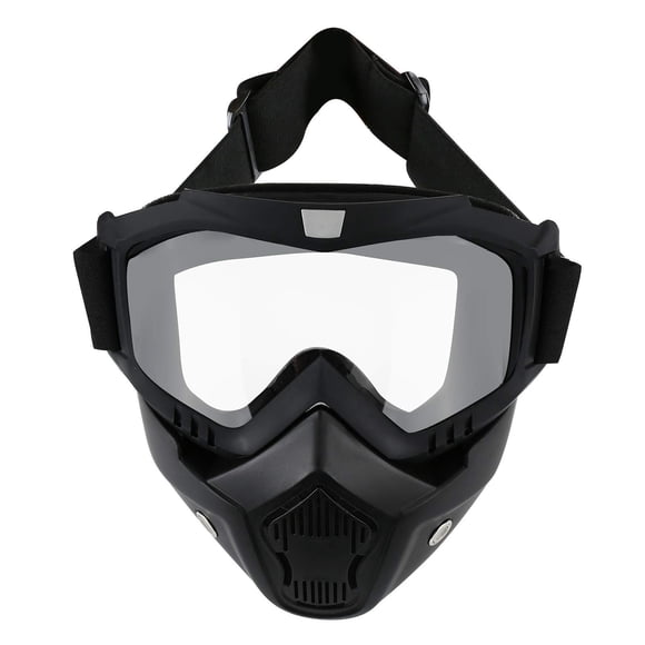 Gafas de moto LJDJ con máscara facial extraíble anti-UV