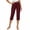 Wine, variant on Lyrcatrment Yoga Capri Pants for Women Summer Stretchy High Waisted Pull on Cropped Work Pant with Pockets Side Slit Golf Workout Casual Business Capris