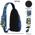 thumbnail image 3 of Crossbody Sling Backpack for Women Men Colorful Sharks Shoulder Sling Crossbody Casual Chest Bag for Travel Sports Running Hiking, 3 of 6