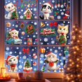thumbnail image 4 of 8 Sheets Winter Snowflakes Window Clings,Christmas Blue Oil Painting Snowflakes Window Decals Stickers for Christmas Glass Home Decor and Xmas Winter Window Decoration, 4 of 6
