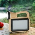thumbnail image 1 of Camping y senderismo Lámpara de camping portátil Linterna recargable Fuente de luz LED Lámpara Luz lateral LED Fuente de alimentación solar Tres fuentes de luz Múltiples modos de iluminación Linterna, 1 of 9