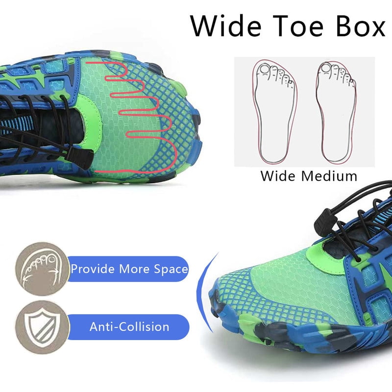 Stepedia Athletic Hiking Water Shoes for Women Men Quick Dry Wide Barefoot Aqua Shoes for Beach Walking
