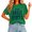 1-green, variant on Women's Distressed Ink Block Serif Sketch Open Bible Vintage Christian Faith Statement Graphic Short Sleeve T-Shirt