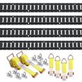 thumbnail image 5 of E-Track Tie Down System,18-Piece Cargo Securing Kit with 4 Rails,8 O-Ring Anchors,D-Rings,and Ratchet Straps for Motorcycle Transport,2000 lb Capacity, 5 of 10