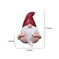 thumbnail image 3 of hengsof Resin Garden Gnome Statue Decor Indoor Outdoor Sculpture for Patio Yard Lawn Porch,Garden Gifts,Dwarf Ornament, 3 of 6