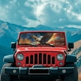 thumbnail image 3 of HUIACONG Windshield Sunshade Beachside Starfish Car Sun Shade Heat Shield Sunshade for Jeep Wrangler Rubicon Sahara TJ JK JKU 2/4 Doors, 3 of 6