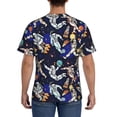 thumbnail image 3 of Vsdgher Astronauts in sport Print Men's Dry Fit Mesh Athletic Shirts Moisture Wicking Tennis T-Shirt Tops, 3 of 9