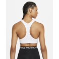 thumbnail image 3 of Nike Women's Dri Fit Swoosh Futura Mid Impact Sports Bra White Size Small, 3 of 3