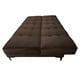 thumbnail image 5 of Sofa Cama Reclinable El Bazar Store Zeus Chocolate Terciopelo Futon 3 posiciones Abotonado Sala, 5 of 6
