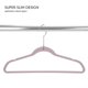 thumbnail image 3 of Paquete de 25 Perchas de Terciopelo para Nios, Antideslizantes, Ahorro de Espacio, Ropa para Nios, Camisas, Pantalones, Vestidos, Guardera, Almacenamiento y Organizacin, 3 of 6