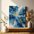 thumbnail image 6 of Abstract Blue Splash Canvas Print, Wall Decor for Living Room Bedroom Office Hotel Restaurant Bar, 6 of 8