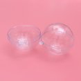 thumbnail image 4 of RomaMX 5 piezas Bolas de Navidad Bolas redondas de plástico ligero Bolas huecas transparentes Bolas colgantes de fiesta de Navidad para festival de vacaciones (10 cm), 4 of 7