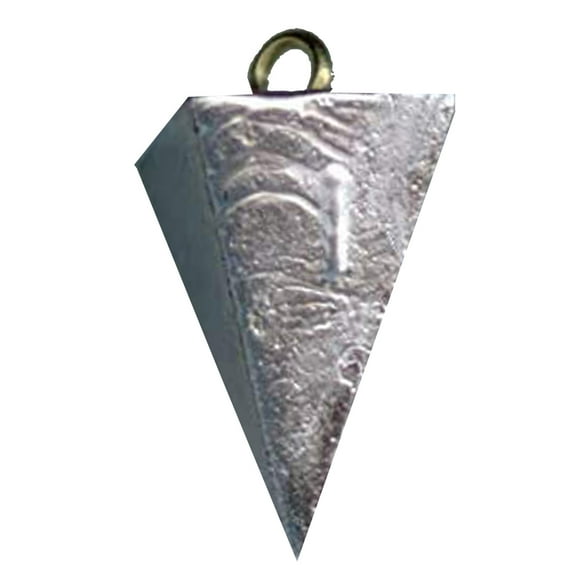 Fast Tackle Pyramid (1 Ounce 12 Pack) Sinker Fishing Weights, Fishing Bullet Sinkers for Saltwater Freshwater Fishing Gear Tackle