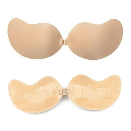 

Women Strapless Bra Gather Chest Patch Breathable Non-Slip Push-Up Invisible Bra