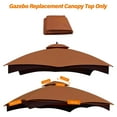 thumbnail image 2 of Eurmax 10x12 Gazebo Replacement Canopy 2 Tier Replacement Canopy,Rust, 2 of 5