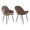 Brown, variant on Plata Import Withrow Alexia 18" Faux Leather Arm Chairs in Tan (Set of 2)