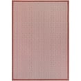 thumbnail image 2 of Couristan 2.25' x 11.75' Diamond Trellis Indoor Outdoor Area Throw Rug Runner - Red and Beige, 2 of 4